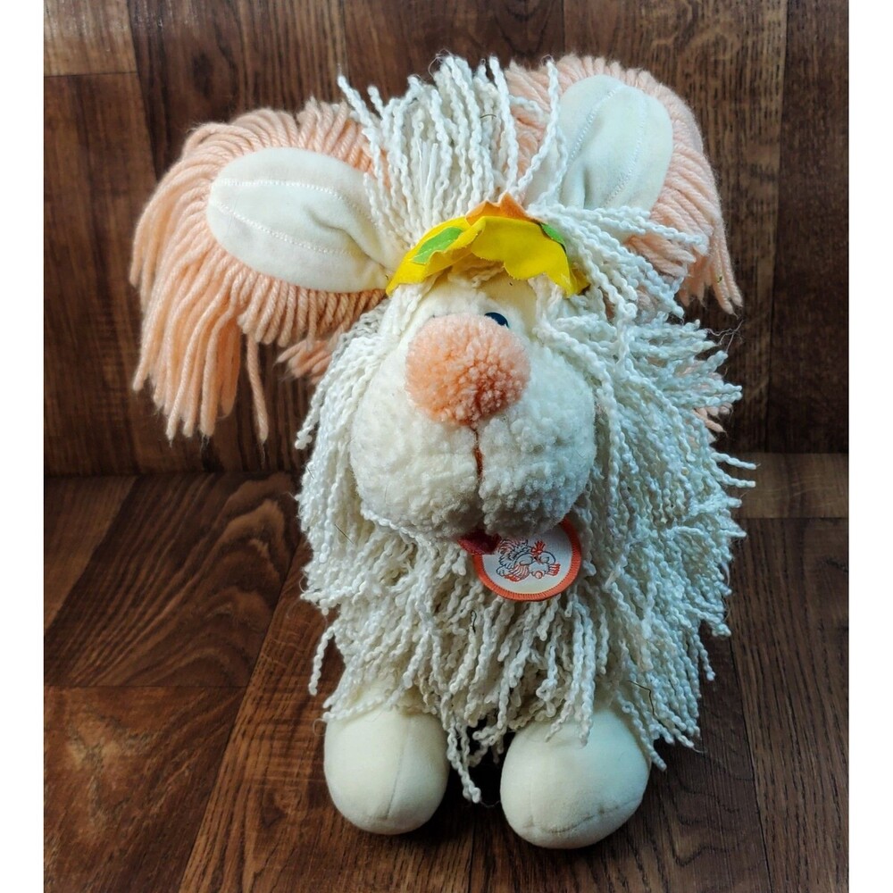 Fluppy Dogs 14" Plush Kenner 1986 Walt Disney Collection Orange White Peach